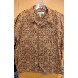 Men's TORI RICHARD‎ Geometric Tripp Short Sleeve 100% Cotton Hawaiian Shirt 2XL